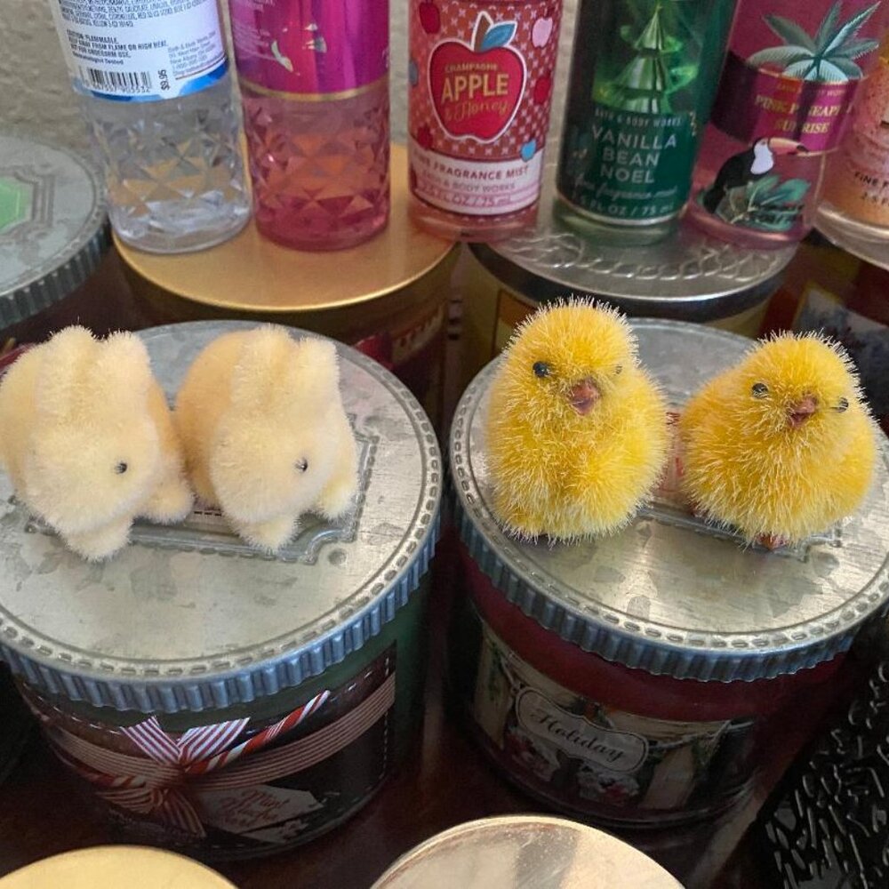 BBW Spring Bunnies & Chicks Magnetic Candle Toppers